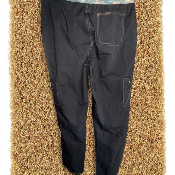 Black Pants with Camouflage Waistband - Picture 4 of 4